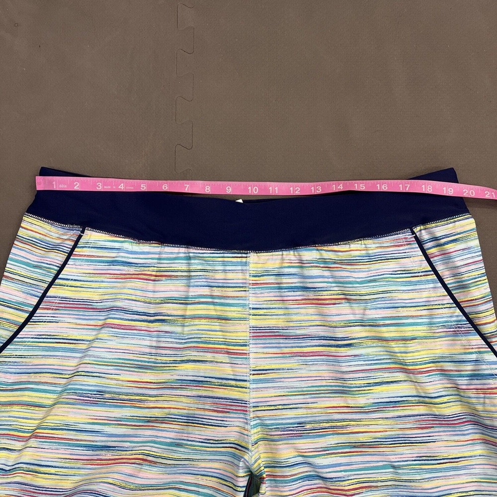 Lands' End Women's 9" Quick Dry Elastic Waist Board Swim Shorts Multi-color 18W - Picture 7 of 9